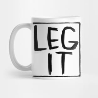 Legit, Irish Slang, Leg It Mug